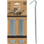 Tent Pegs 17cm Set 10 Pcs Metal Redcliffs papucs