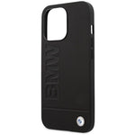 DC Etui BMW iPhone 14 Pro 6,1" czarny/black hardcase Signature Logo Imprint Magsafe fekete telefontok