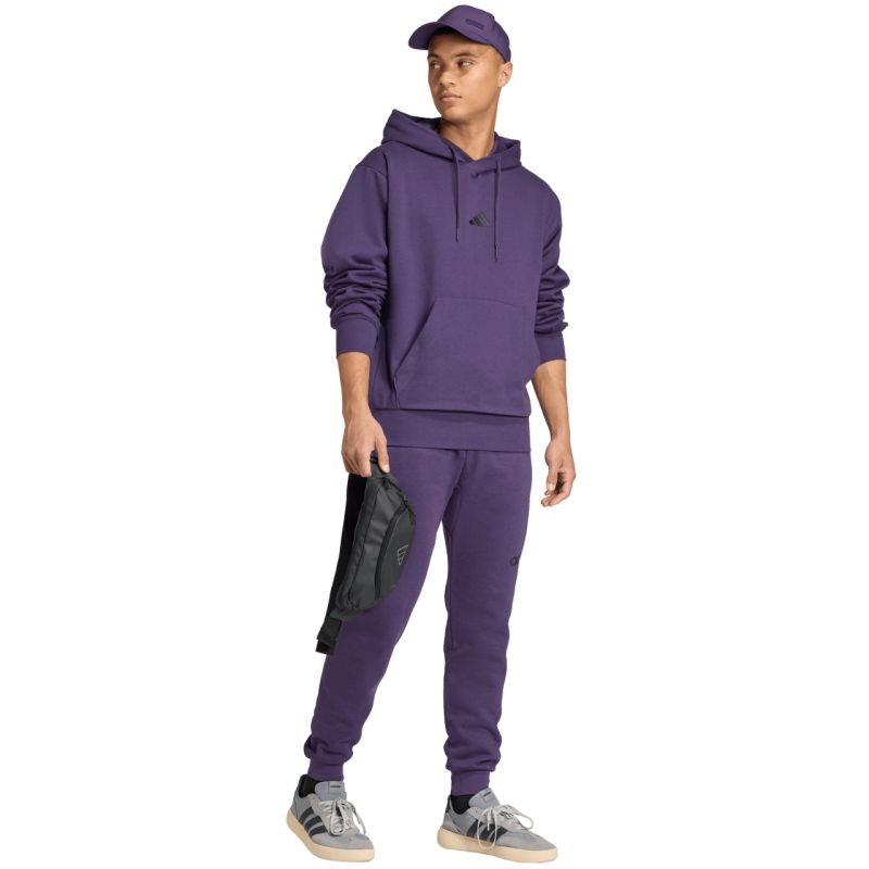 adidas Men's Essentials Feelcozy purple sweatshirt JX5661 Kiegészítő