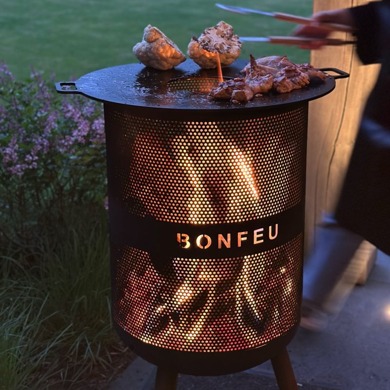 Bonfeu garden fire pit Bonves 45 basket black fekete póló
