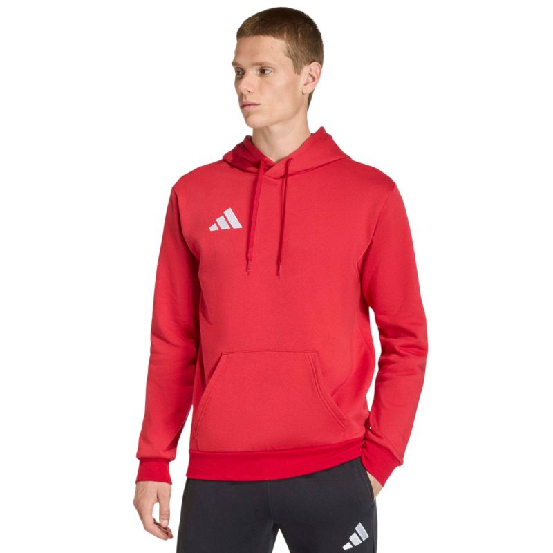 Men's adidas Entrada 26 Hoody red JZ6576 piros kapucnis pulóver