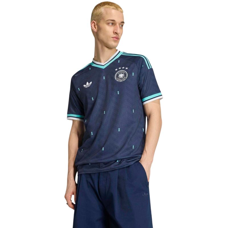 Men's adidas Germany 26 Away Jersey Navy JN2074 kék póló