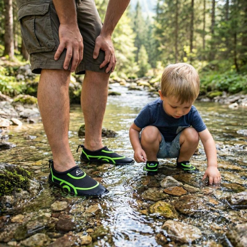 XQMAX Junior Water Black/Green Size zöld vizicipő GSP-1082394