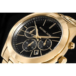 Michael Kors Men's Watch + Card Case + BOX fekete cases, watches