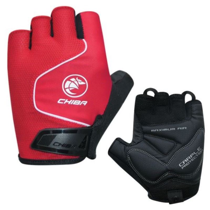 CHIBA COOL AIR gloves, red, piros kerékpáros kesztyű SI3010320R-4