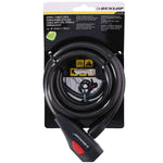 Dunlop spiral cable lock bicycle lock 12 mm 150 cm ST fekete kiegészítő 75570
