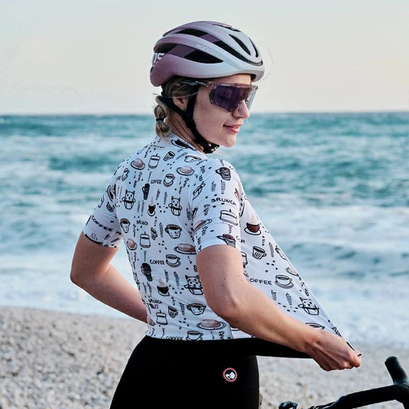 Rockbros 15110005003 Sleeve Cycling Jersey - White fehér póló 15110005003-211723