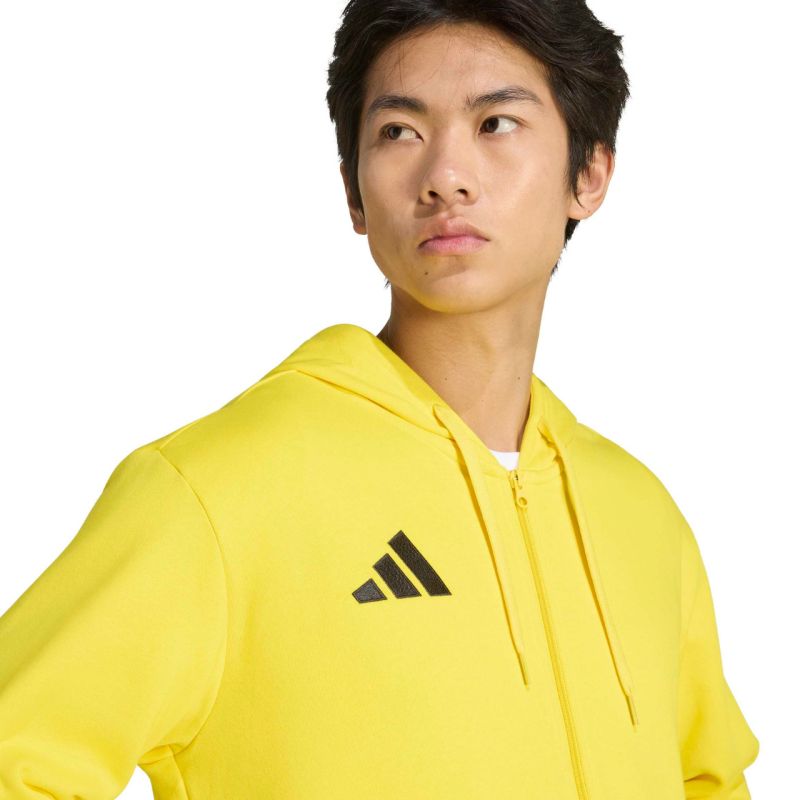 Men's adidas Entrada 26 Full Zip Hoody Yellow KF8964 sárga kapucnis pulóver