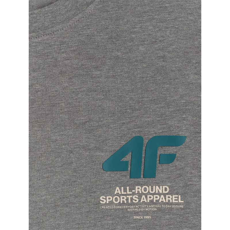 4F Men's regular plain T-shirt póló 4FRSS26TTSHM3990-24M