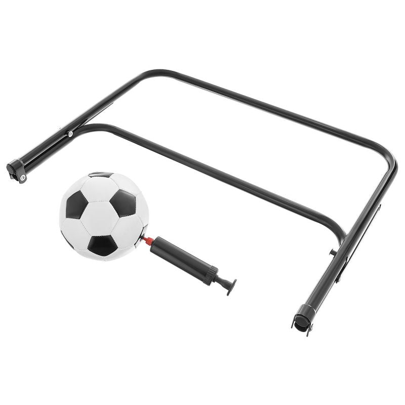 Enero Set Of 2 Metal Goals With Net, Ball, Pump pumps, nets, sets