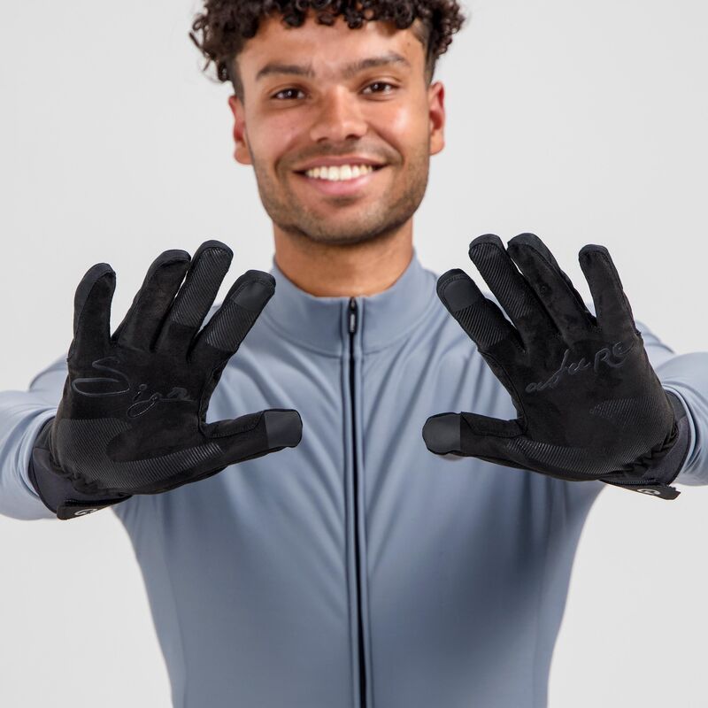 Rogelli SIGNATURE winter gloves black 2XL fekete kesztyű
