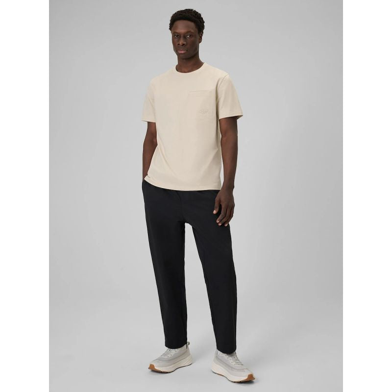 4F Men's regular plain T-shirt póló