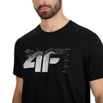 4f Men's T-shirt M2359 deep black 4FWAW25TTSHM2359 20S Ruházat