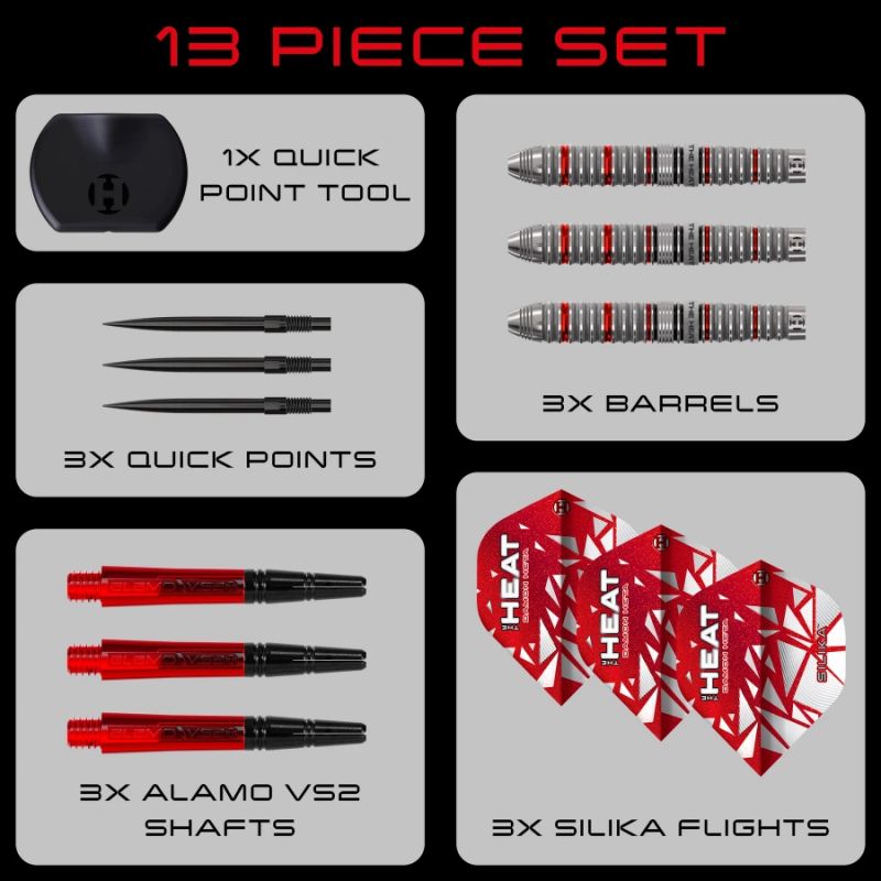Harrows DAMON HETA SERIES 4 90% steeltip darts Egyéb