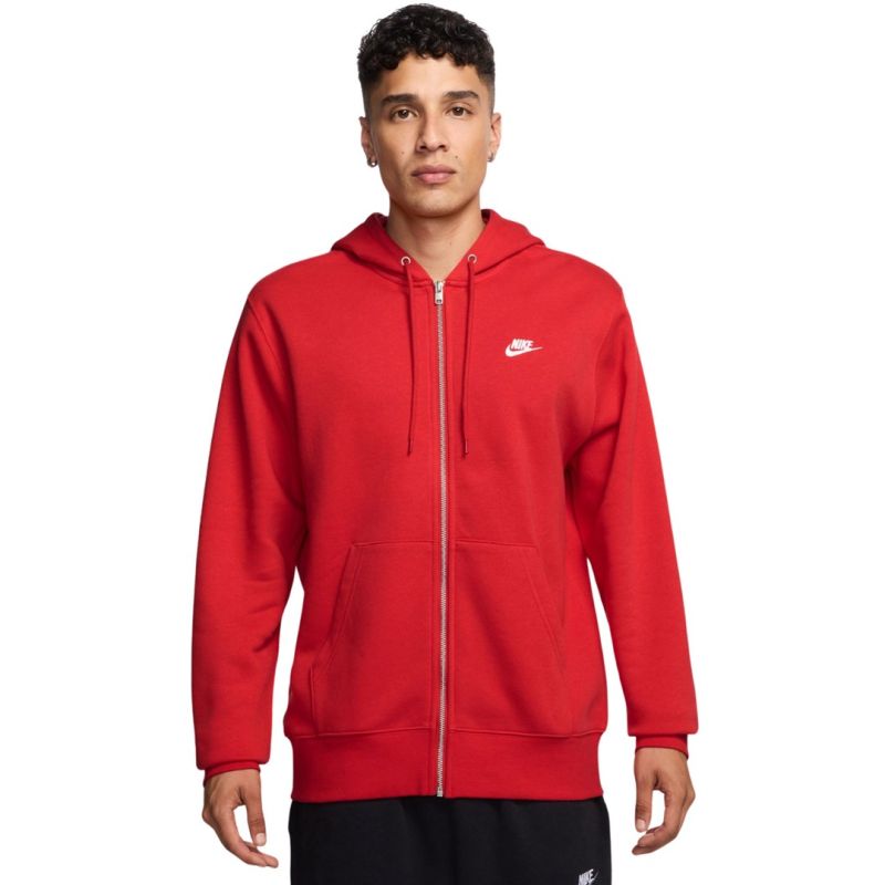 Nike Club BB FZ Hoodie Men's 657 piros kapucnis pulóver 159658L