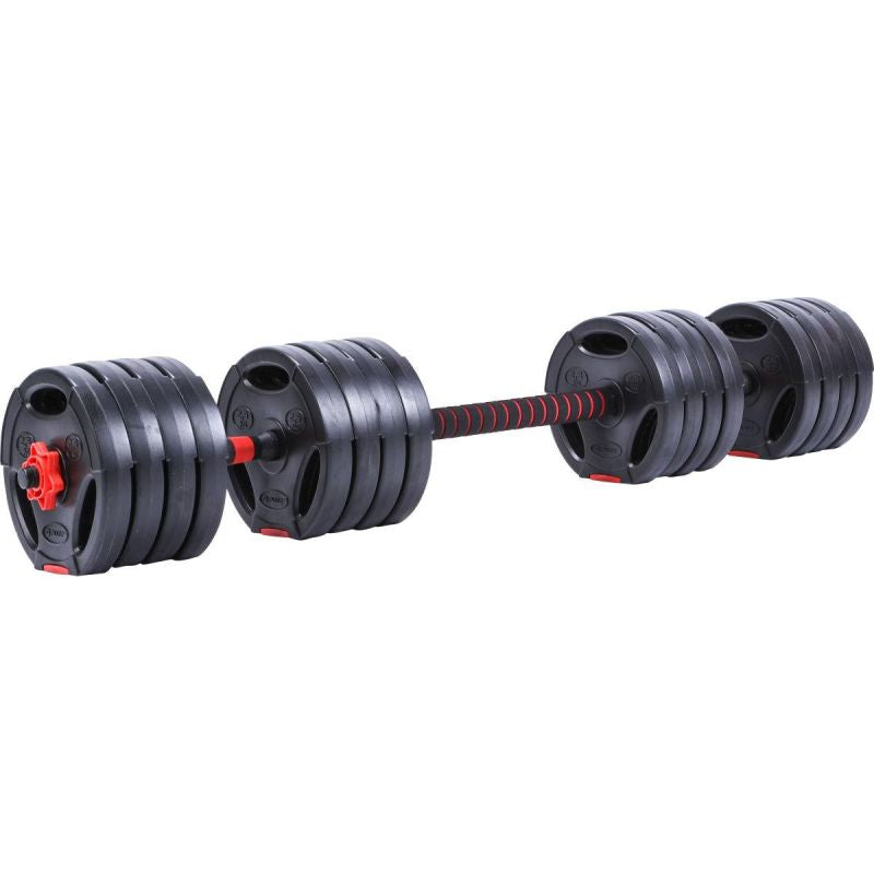 Pure 2 Improve Foldable Composite Bar Bell 40kg dumbbell, strength training equipment, training equipment