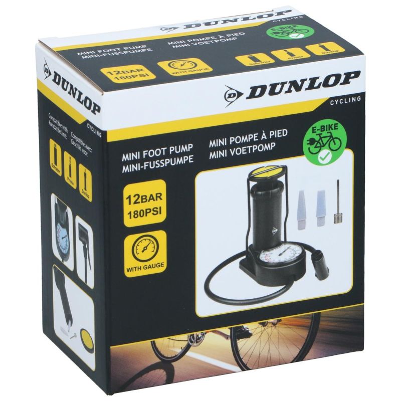 Dunlop Foot Bicycle Pump With Pressure Gauge pumpa GSP-480862