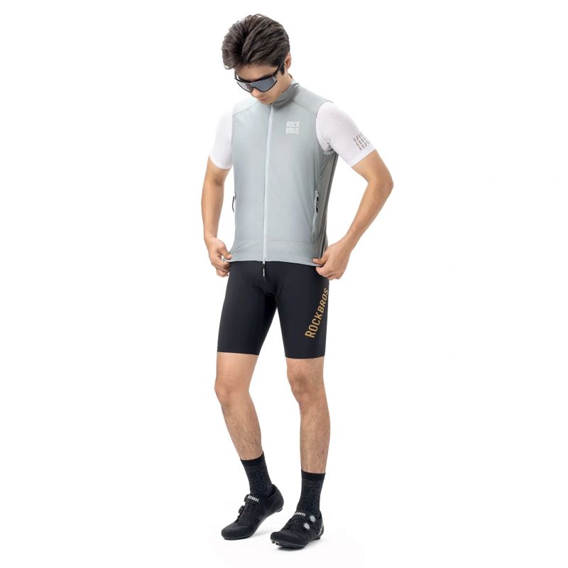 Rockbros Spring/Autumn Windproof Vest Size M - White/Gray biały || szary \ m vests