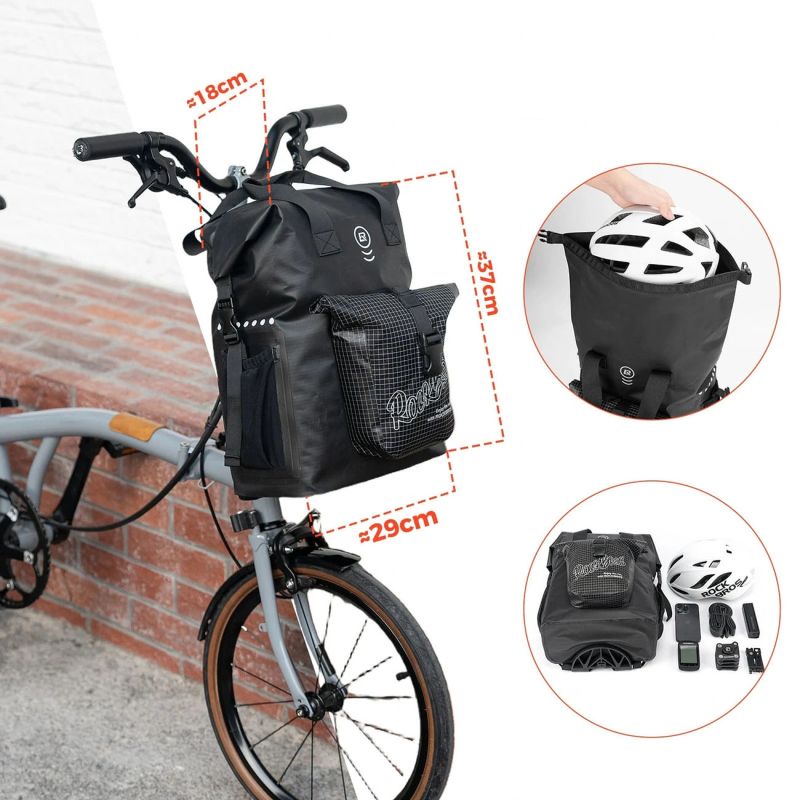 Rockbros AS-158 Front - for Brompton Folding Bike hátizsák 5907769384219-211942