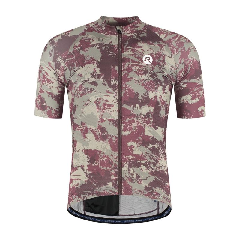 Rogelli ESSENTIAL GRAPHIC II T-shirt gray/ piros póló