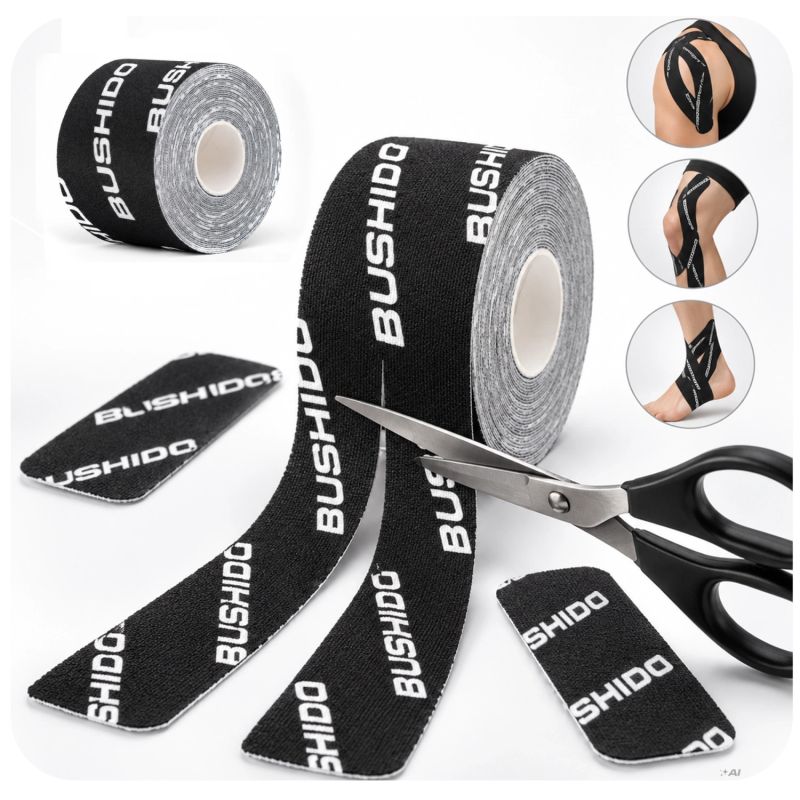 DBX Bushido Kinesiological Tape For Taping 5m Self-Adhesive Beige | czarny || beżowy zokni szalag DBX-TAPE-Brown