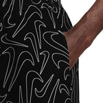Nike Breaker Tossed Swoos 5" Volley Swim black fekete rövidnadrág NESSG572001