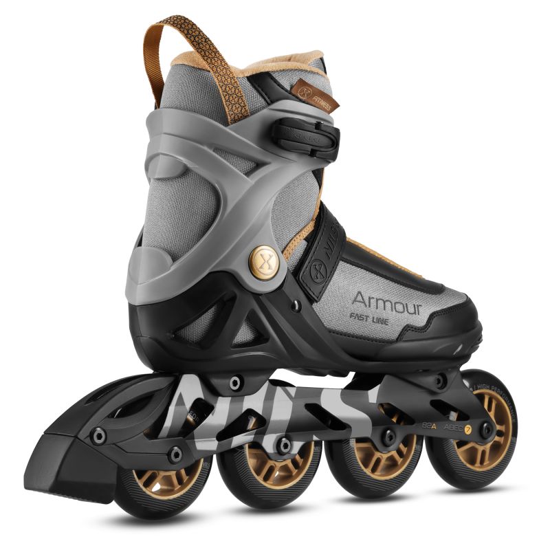 Na22151 Armour Gray Roller Skates Size 43 Nils Extreme szürke görkorcsolya