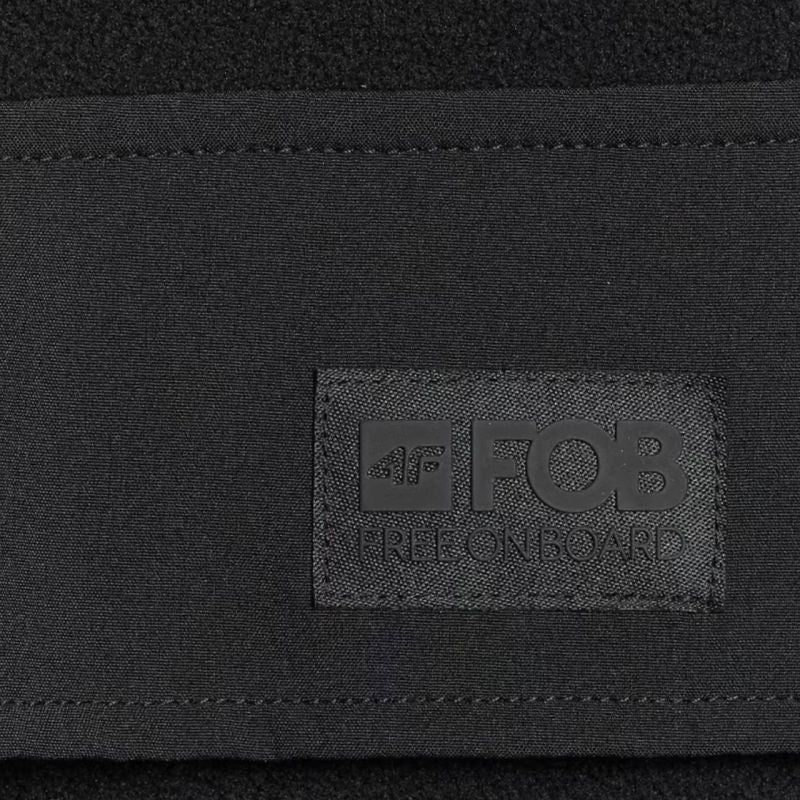 4f Men's fleece sweatshirt M427 deep black 4FWAW25TFLEM427 20S Kiegészítő