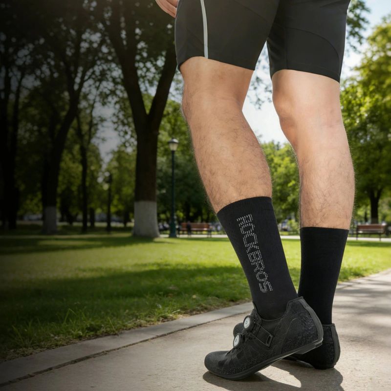 Rockbros 490067002 Reflective Cycling Socks S - Black s \ czarny zokni