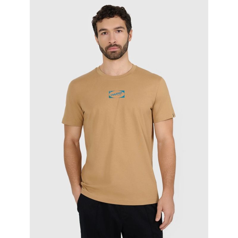 Men's regular printed T-shirt 4F 4FRAW25TTSHM3377-83S póló