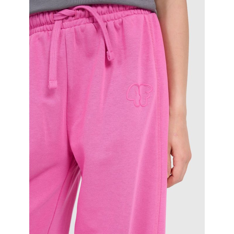 Girls' wide-leg sweatpants 4F 4FJRAW25TTROF1601-54S melegítőnadrág