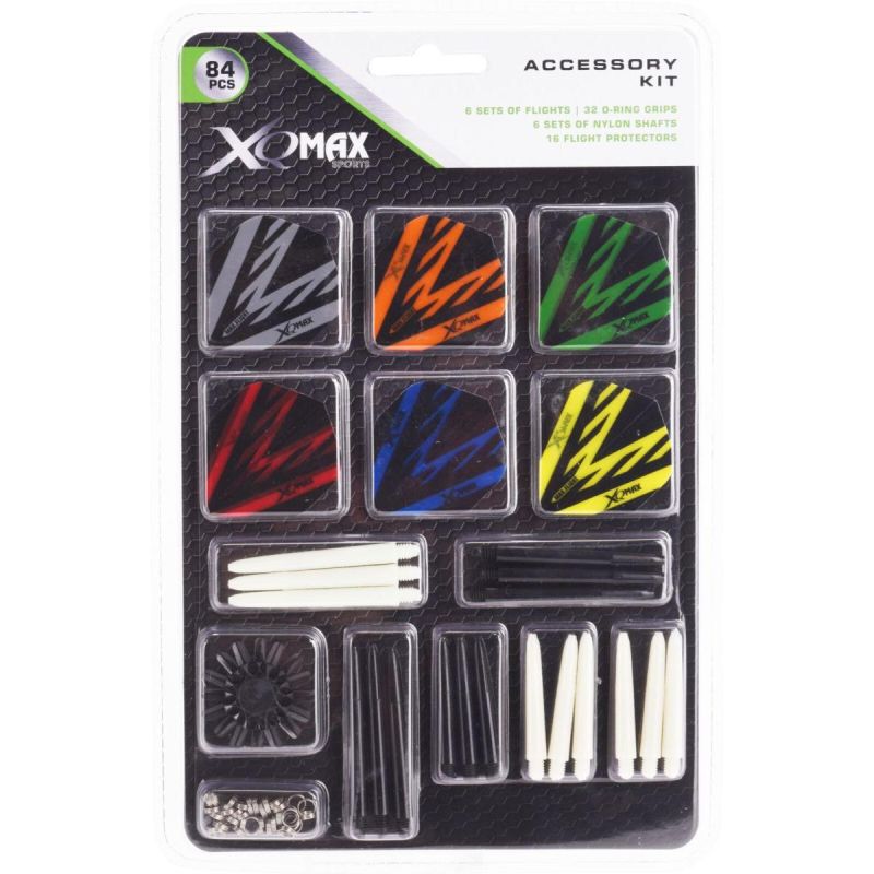 XQMAX Dart Accessories 84 Pcs fekete dart felszerelés GSP-7082220