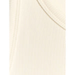 Women's slim ribbed knit top 4F