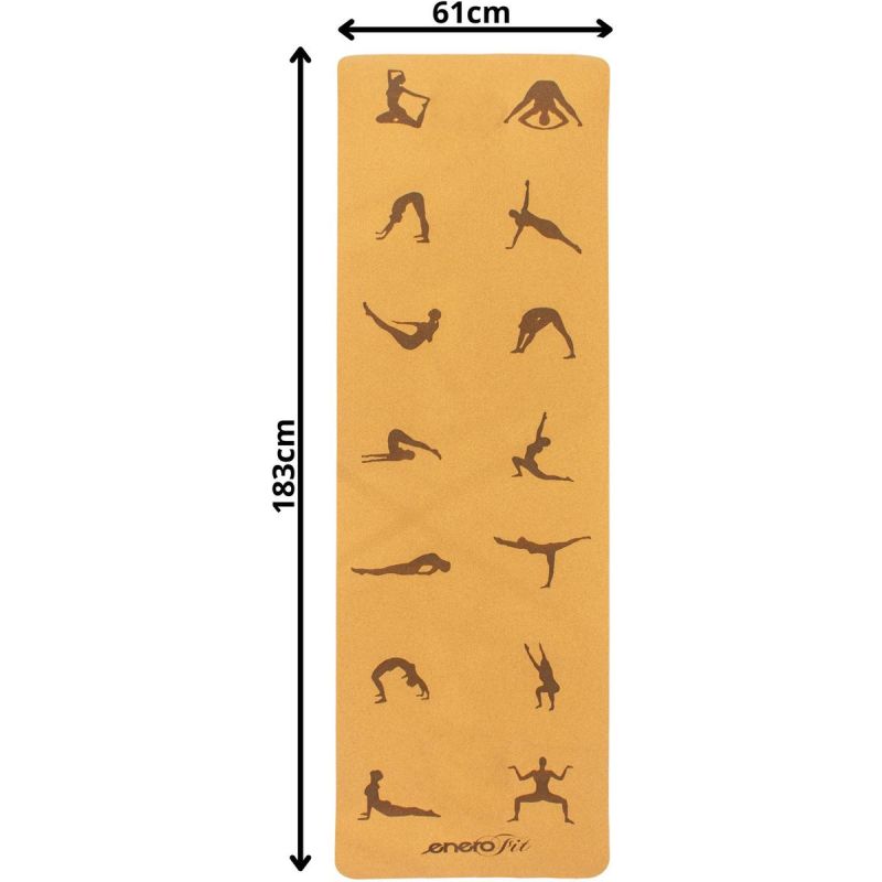 Enero CORK YOGA MAT .4CM FIT mats, training equipment