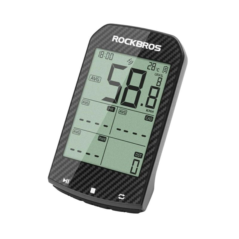 Rockbros M1Pro Bluetooth GPS Bike Computer IPX6 - Black fekete versenyúszó 304004-211786