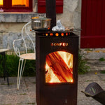 BonFeu BonCarré Garden Fireplace Black fekete hátizsák