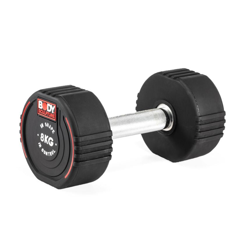 Body Sculpture TPU dumbbell BW 133 8 KG fekete edzőfelszerelés BW1338KG