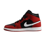 AIR Jordan 1 Mid Men's Basketball Black/Gym Red/White - piros cipő