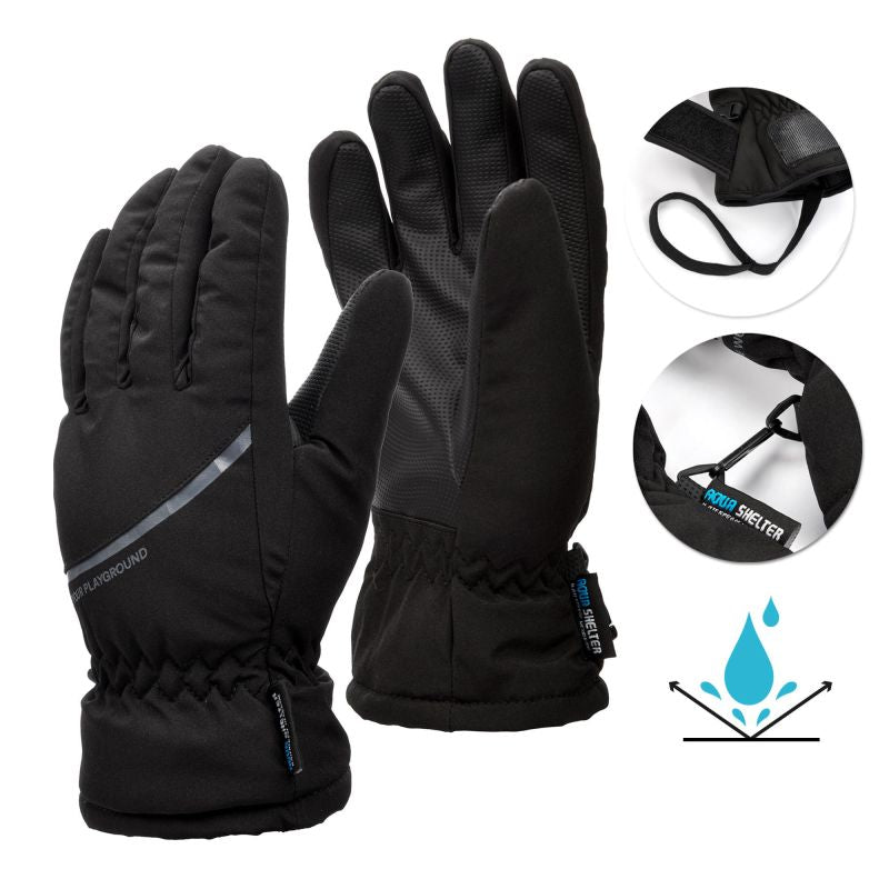 Meteor Hiemis XXS black winter gloves uniw kesztyű