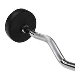HMS Rubberized GSL-40 40 KG Fixed Barbell/Curl Bar súlyzó 17-58-021
