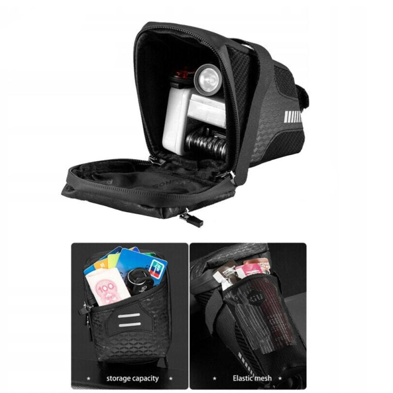 Rockbros C29-BK waterproof bicycle under the saddle - black fekete táska