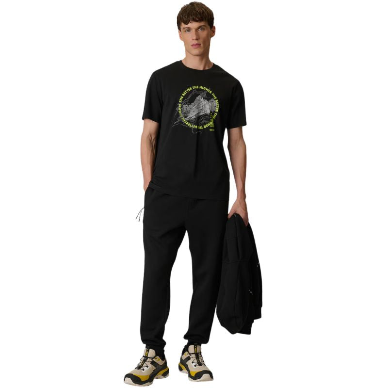4F Men's T-shirt M2822 deep 20S fekete póló
