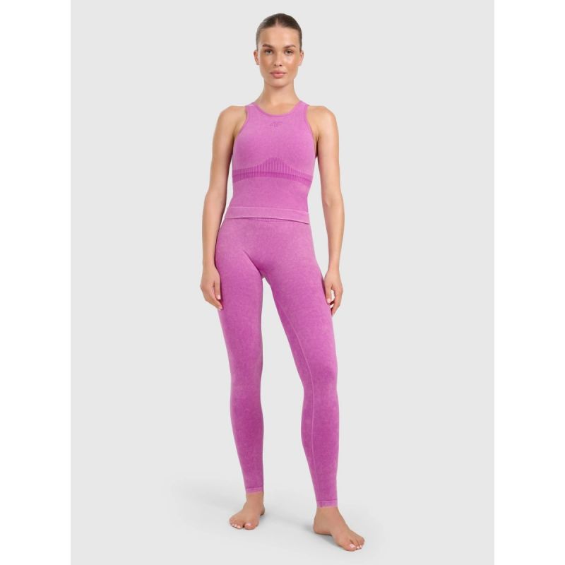 Women's seamless yoga and pilates 4F 4FWAW25TFTIF407-54A xs/s leggings
