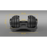 Rebel Cast iron adjustable dumbbell 24 kg ACTIVE edzőeszköz RBA-2303
