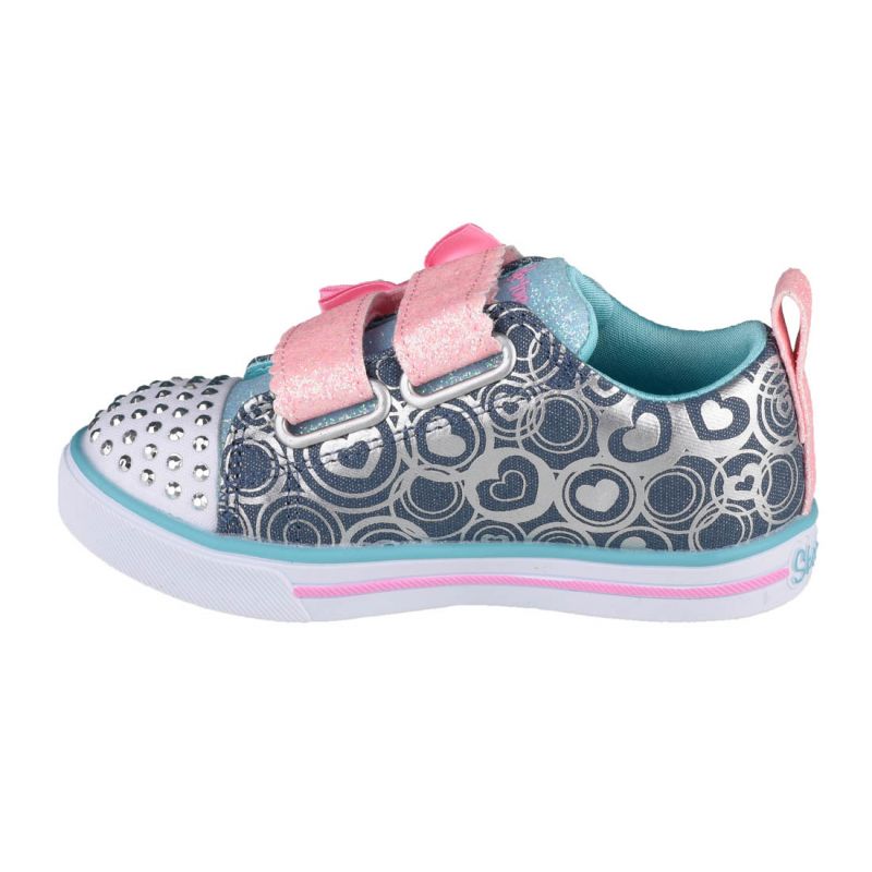 Skechers Sparkle Lite-Lil Heartsland Jr 314754N-DMLT shoes Utcai cipő