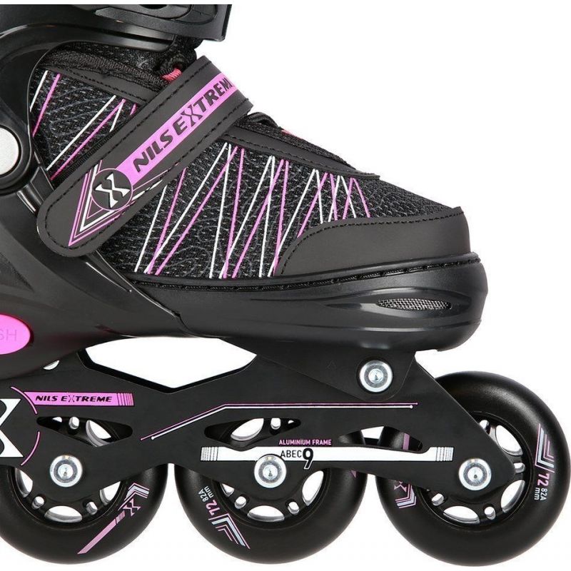 Nils Extreme NH11912 A 2in1 roller skates with replaceable hockey blade 31-34 Jr 16-21-045 fekete utcai cipő