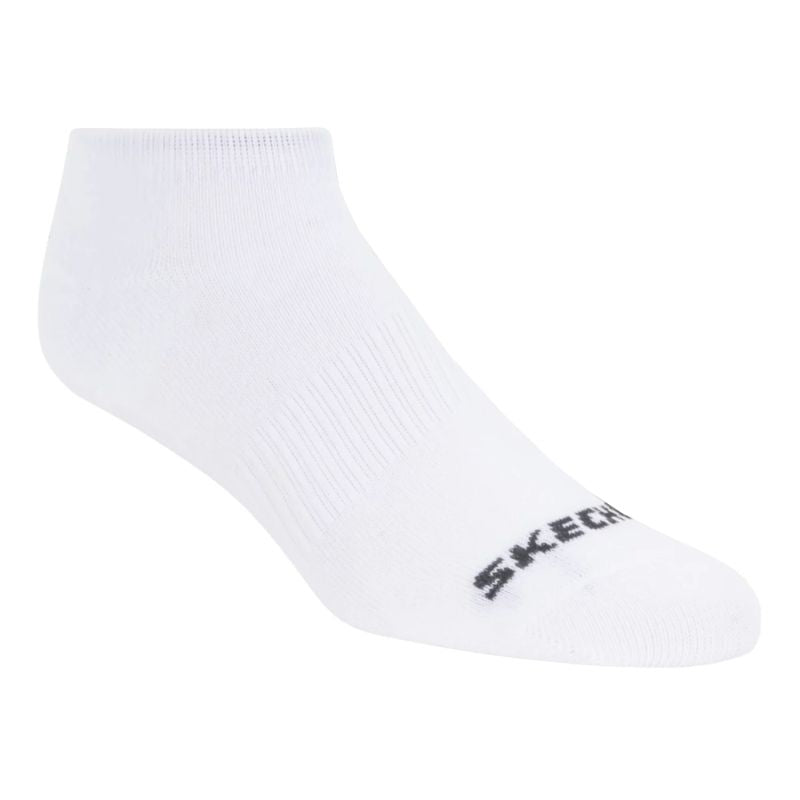 Skechers 3pk Unisex Non Terry No Show White
