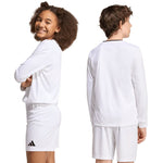 Adidas Entrada 26 Long Sleeve Jersey Kids’ Shirt, White, fehér gyerek póló KF5874