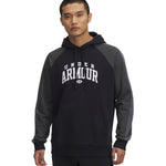 Under Armour Men's Rival Fleece Colorblock Hoodie Black 6003958 fekete pulóver