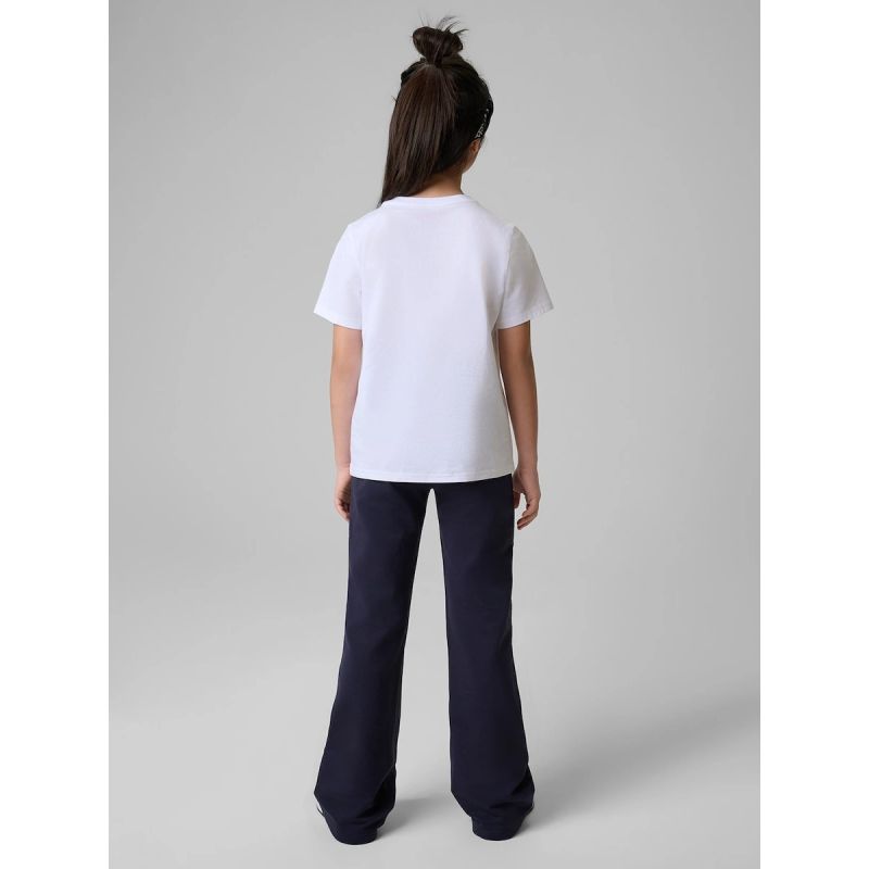 Girls' sweatpants with flared legs 4F